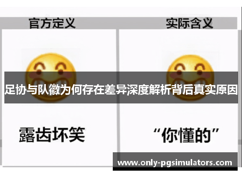 足协与队徽为何存在差异深度解析背后真实原因 足协与队徽为何存在差异深度解析背后真实原因